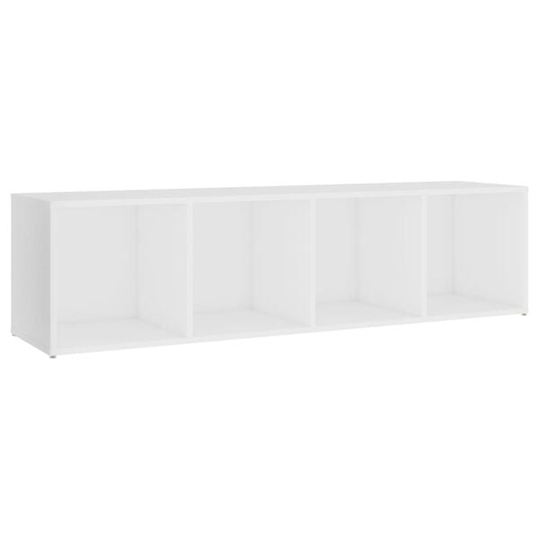 vidaXL TV Cabinets 2 pcs White 142.5x35x36.5 cm Engineered Wood