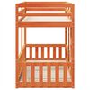 vidaXL Bunk Bed Wax Brown 90x200 cm Solid Wood Pine