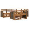 vidaXL Sectional Sofa Set 6 pcs Natural Solid Acacia Wood