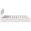 vidaXL Storage Bed with Headboard White 200 x 200 cm Engineered Wood