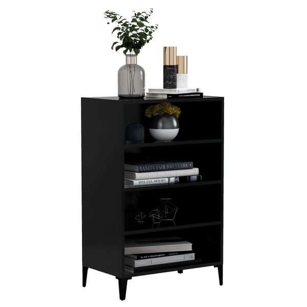 vidaXL Sideboard Black 57x35x90 cm Engineered Wood