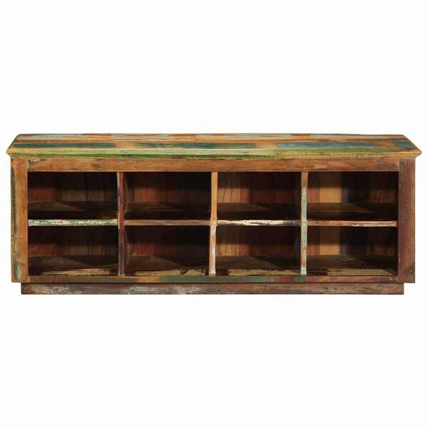 vidaXL Shoe Cabinet Brown 110 x 35 x 40 cm Solid Reclaim Wood