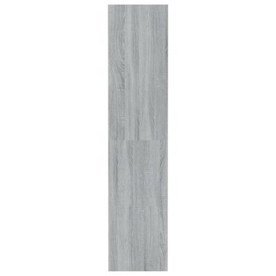 vidaXL Book Cabinet/Room Divider Grey Sonoma 80x30x135 cm Engineered Wood