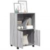 vidaXL Rolling Cabinet Grey sonoma 55x40x91 cm Engineered Wood
