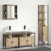 vidaXL Bathroom Furniture Set 4 pcs Sonoma Oak Engineered Wood
