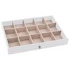 vidaXL Jewellery Box 10-Layer with Watch Holders White 29x20.5x40.5 cm
