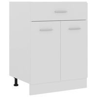 vidaXL Drawer Bottom Cabinet White 60x46x81.5 cm Engineered Wood