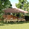vidaXL Foldable Party Tent Pop-Up Brown 580x292x315 cm