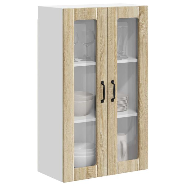 vidaXL Kitchen Wall Cabinet Wall-mounted Sonoma Oak 60 x 31 x 100 cm