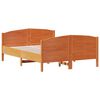 vidaXL Bed Frame without Mattress Wax Brown 140x200 cm Solid Wood Pine