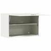 vidaXL Wall Cabinet for Garage with Gas-lift Door White