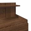 vidaXL Bedside Cabinets 2 pcs with 2 Drawers Brown Oak 40x36.5x62 cm