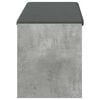 vidaXL Hall Bench with Cushion Concrete Grey 103 x 38 x 45 cm