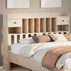 vidaXL Headboard with Storage 140 cm Solid Wood Pine