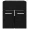 vidaXL Sink cabinet Black Oak 41 x 38.5 x 46 cm Engineered Wood