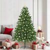 vidaXL Christmas Tree with 300 LEDs with Stand Green 180 cm PE
