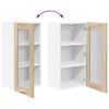 vidaXL Hanging Cabinet with Storage 2 pcs Sonoma Oak 40 x 31 x 80 cm