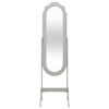 vidaXL Free Standing Mirror Grey 46x48x164 cm