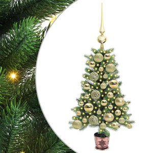 vidaXL Christmas Tree with 150 LEDs with Stand Green 65 cm PE