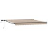 vidaXL Beige and Anthracite 5 x 3.5 m Polyester with PU coating
