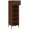 vidaXL Shoe Cabinet Brown Oak 30x35x105 cm Engineered Wood