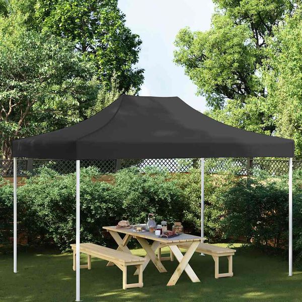 vidaXL Party Tent Roof 4.5x3 m Black 270 g/m²