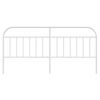 vidaXL Metal Replace Headboard White 200 cm
