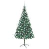 vidaXL Artificial Christmas Tree with Stand Green 210 cm PVC and Steel