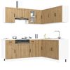 vidaXL 11 Piece Kitchen Cabinet Set Lucca Artisan Oak Engineered Wood