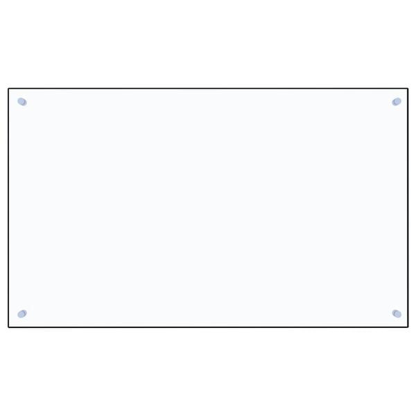 vidaXL Kitchen Backsplash Transparent 100 x 60 cm Tempered Glass