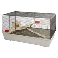 Kerbl Small Animal Cage Gabbia 100x53x55 cm Taupe and Red