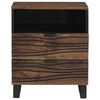 vidaXL Bedside Cabinet Walnut 50 x 33 x 62 cm Solid Acacia wood