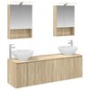 vidaXL Bathroom Cabinet Set 5 pcs Sonoma Oak Engineered Wood