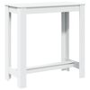 vidaXL Bar Table White 102x50x103.5 cm Engineered Wood