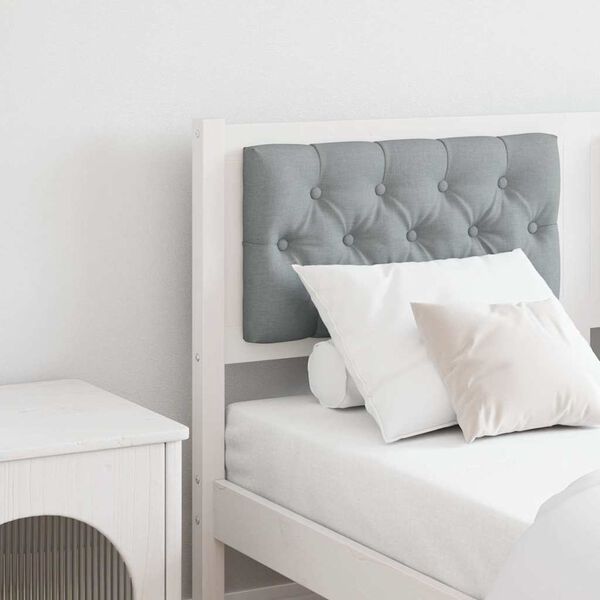 vidaXL Headboard Other White and light grey 140 cm Solid pine wood