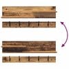 vidaXL Wall-Mounted Coat Rack Old Wood 90 x 15 x 36 cm Engineered wood