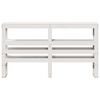 vidaXL Headboard with Shelves White 120 cm Solid Wood Pine