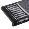 vidaXL Self-adhesive Stair Mats 15 pcs Anthracite 65 x 21 x 4 cm