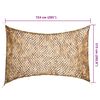 vidaXL Camouflage Net with Storage Bag 724x515 cm Sand
