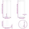 vidaXL Bar Table Legs T-Shaped&nbsp;2 pcs White 40x35x(90-91) cm Steel