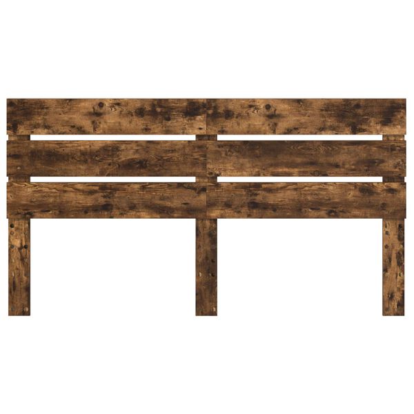 vidaXL Headboard Smoked Oak 200 cm Engineered Wood