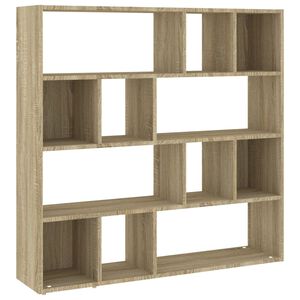 vidaXL Book Cabinet/Room Divider Sonoma Oak 105x24x102 cm