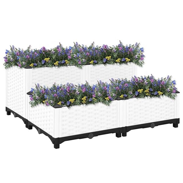 vidaXL Raised Bed 80x80x38 cm Polypropylene