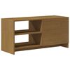 vidaXL TV Cabinet Honey Brown 80x31x39 cm Solid Pinewood