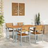 vidaXL Garden Dining Set 5 pcs Grey and brown