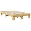 vidaXL Bed Frame without Mattress 120x190 cm Small Double Solid Wood Oak