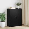 vidaXL Wall Cabinet Black Oak 69.5 x 34 x 90 cm Engineered Wood