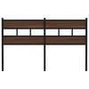 vidaXL Headboard Brown Oak 135 cm Steel and Engineered Wood