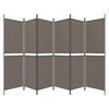 vidaXL 6-Panel Room Divider Anthracite 300x180 cm Fabric