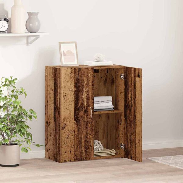 vidaXL Office Cabinet Black Oak 70 x 32 x 77.5 cm Engineered Wood